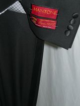 Men's MANTONI Wool Tuxedo Notch Lapel single breasted Two button formal wear image 6