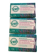 3 Pack Tom&#39;s Of Maine Beauty Bar Soaps Fresh Lavender with Raw Shea Butt... - $24.74