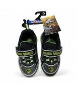 JURASSIC WORLD Toddler Boys Athletic Sneakers Light-Up Shoes Green NEW D... - $27.77 CAD