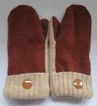 NEW Handmade Upcycled Womens M/L? Wool Mittens Fleece Lined from Old Swe... - £30.86 GBP