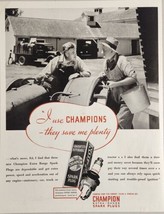 1933 Print Ad Champion Spark Plugs Farmers,Tractor,Truck &amp; Barn Toledo,Ohio - £14.97 GBP