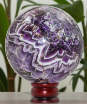 A+ Purple AMETHYST Crystal Stone Healing Energy Gemstone Decor Sphere Gi... - $470.95