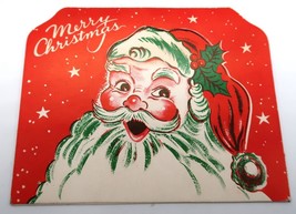 Vtg Santa Claus Christmas Holiday Card NOS Stamped Brooklyn NY American Legion - £7.51 GBP