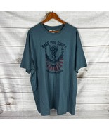 Bass Pro Shops Men&#39;s 3XL Blue Short Sleeve T-Shirt American Tradition Ea... - £8.64 GBP