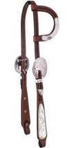 Showman Argentina Cow Leather Single Ear Headstall w/ Silver - $149.00