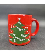 Vintage Waechtersbach Red Christmas Tree Holiday Ceramic Coffee Mug Cup ... - $11.87