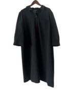 Lauren Ralph Lauren 22W Black 3/4 Sleeve Button Down Shirt Dress Basic C... - $35.99