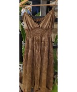 BCBG MAX AZRIA 100% SILK SPAGHETTI STRAP SIZE XS BROWN - €26,79 EUR