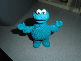 Vintage Jim Henson Productions Cookie Monster Figure Applause 5&quot; tall - $7.00