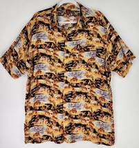 Junction West Shirt Mens XL Hawaiian Collared Button Up Front Pocket Short Sleev - £18.63 GBP