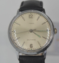 Vtg 1967 Timex Viscount Automatic Self Wind Watch Runs Great New Band GUARANTEED - £39.52 GBP