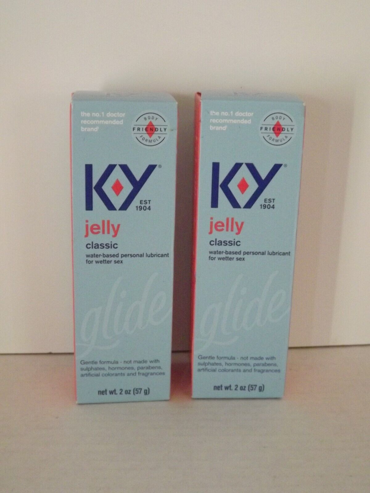 2 Boxes KY Jelly Classic Lubricant 2 Ozs Each 10/2024 New (s) - $18.80