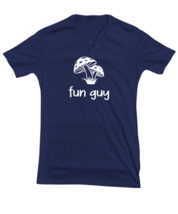 Funny TShirt Fun Guy Navy-V-Tee  - £17.97 GBP