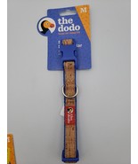The Dodo Cork Dog Collar-Blue &amp; Tan-Size Medium-New With Tag - $185.39 MXN