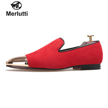 Merlutti Rouge Velours Avec Métal Or Orteil - £95.16 GBP+