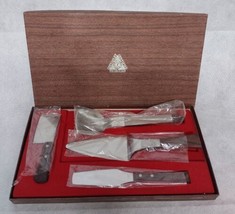 Ice Cream Scoop Spatula Cleaver Spreader Stainless Steel Wood in Boxed Set Chevy - £15.14 GBP