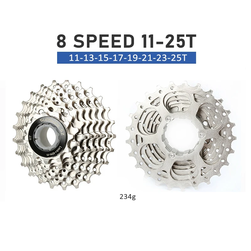 shine Road Bike 8 9 10 11 12 Speed Velocidade Bicycle Cette MTB Freewheel Spet 1 - £113.86 GBP