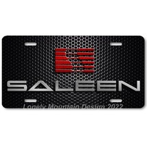 Ford Mustang Saleen Inspired Art on Mesh FLAT Aluminum Novelty License Tag Plate - £14.60 GBP