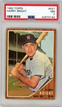 1962 Topps Harry Bright #551 PSA 7 P1289 - £25.48 GBP