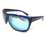 REVO Sonnenbrille RE1023 15 Remus Schwarz Blau Wrap Rahmen Mit Blau Spie... - $106.84