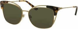 Tory Burch TY6049 Faux Tortoise Shell Accents Open Metal Frame Sunglasses 8018-4 - £52.78 GBP
