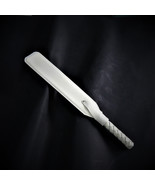 Handmade white leather spanking paddle, Real leather punishment pleasure... - £59.53 GBP