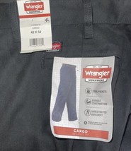 Wrangler Mens Workwear Cargo 7 Pocket Pants Relaxed Fit Black 42 X 32 - £22.99 GBP