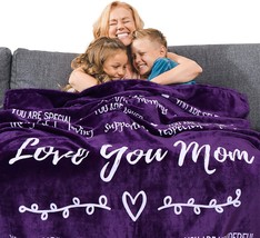 Mom Blanket Mother&#39;s Day Gifts Birthday Gifts for Mom from Daughter or Son A War - £63.76 GBP