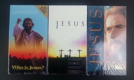 3 JESUS Video Tapes VHS, For VCR Players 233 Minutes Total NEW &amp; SEALED ... - £20.63 GBP