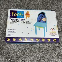 Disney Winnie The Pooh Eeyore Chair Wooden Vintage 2000s P.J. Toys - £155.34 GBP