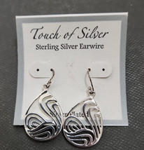 Touch of Silver Earrings Dangle Drop Hook Silver Plated - £21.30 GBP