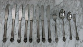 National Stainless 12 Piece Lot Knives Spoons Costa Mesa NST 1 Silverwar... - $22.76