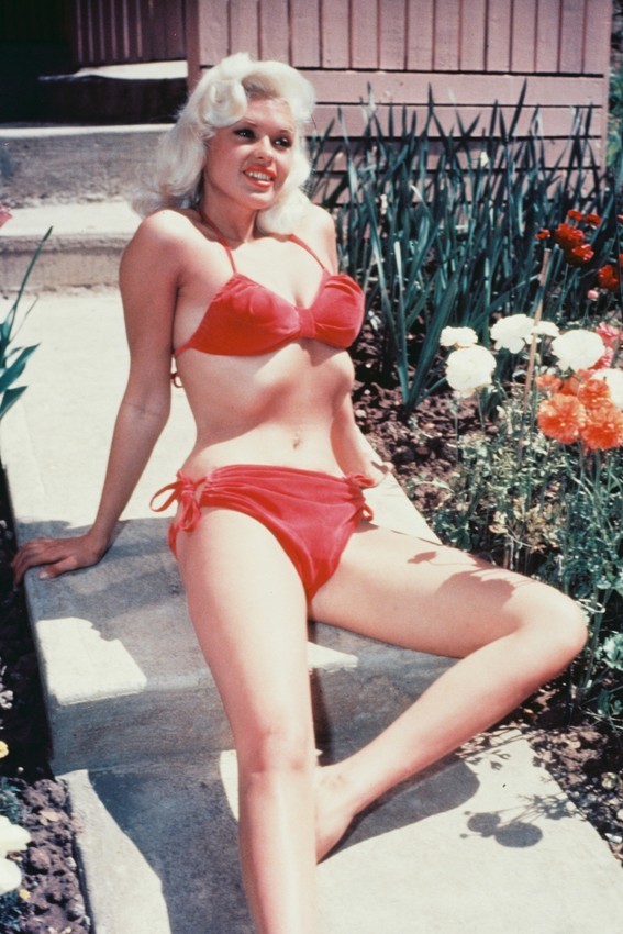 Primary image for Jayne Mansfield in red bikini 18x24 Poster