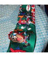 Looney Tunes 100% Silk Tweety Bird Tie Green Blue &amp; Yellow Tweety Bugs - $16.12 CAD