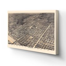 HISTORIX Vintage 1887 Austin Texas Map Canvas Art - 18x24x1.5 Inch Canva... - $253.99+