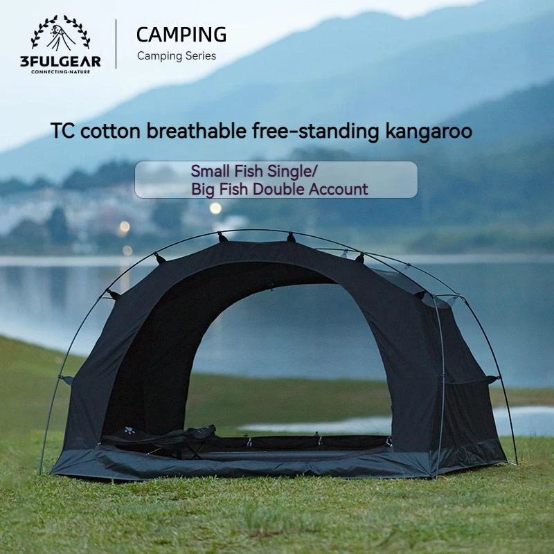 3F UL GEAR Kangaro Inner Tent Single Layer Summer Breathable TC Cotton Tent for - £194.17 GBP+
