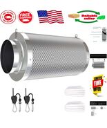 210 CFM Carbon Filter with Dual Pre-Filters &amp; Rope Hanger for Grow Tents - $59.39