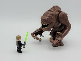 2pcs Star Wars Luke Skywalker vs Rancor Custom Minifigures Toys - £14.93 GBP