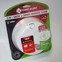 First Alert 1046778 Hardwired Photoelectric Smoke &amp; Carbon Monoxide Alarm, Voice - £32.46 GBP