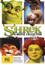 Shrek 1-4 Whole Story DVD | w Forever After &amp; Xmas Shrektacular | Region 4 - £19.83 GBP