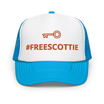 Free Scottie Arrested Trucker Dad Hat Black Blue Scheffler Key Logo Meme PGA Cap - £27.52 GBP