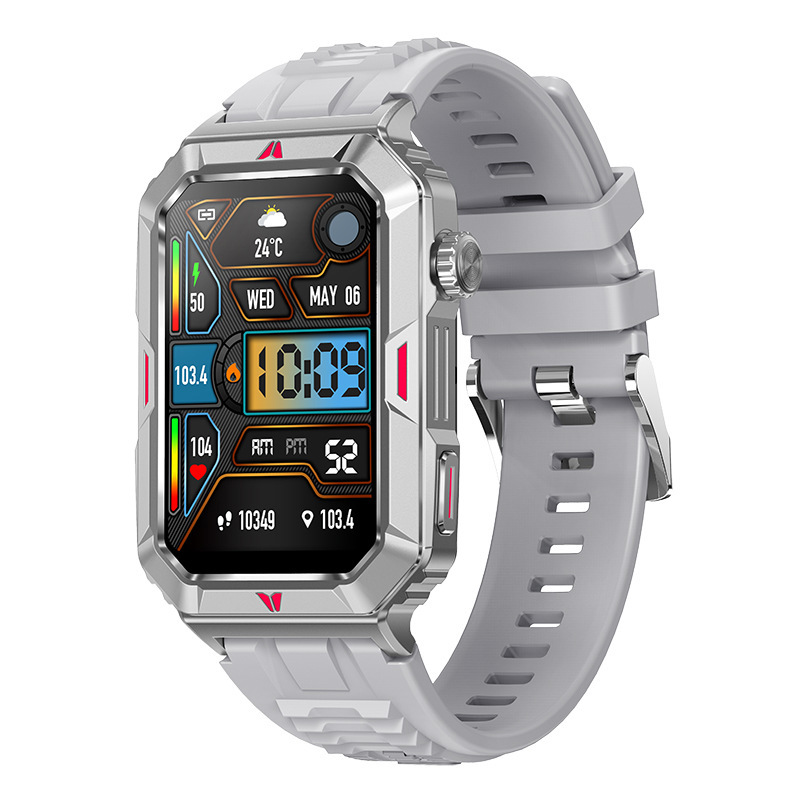Cf26 Smart Watch Heart Rate Blood Oxygen Bluetooth Calling Voice Assistant Step