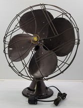 *PV) Vintage Emerson Electric 3-Speed Metal 4 Blade 17&quot; Tabletop Fan USA... - £116.80 GBP
