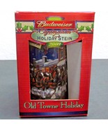 Budweiser 2003 Clydesdales Holiday Stein Old Towne Holiday NEW NIB 7&quot; Ta... - $14.02