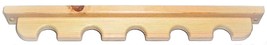 Pine Wooden Gun Rack 5 Barrel Rests Rifle Shotgun Closet Wall Mount - $18.99