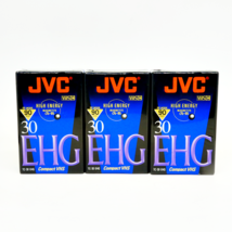 3 Sealed JVC VHS-C High Energy EHG 30 Pro HiFi 90 min TC-30 Compact Tape... - $11.87
