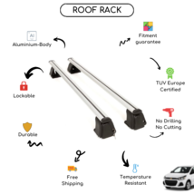 Bare Roof Rack Cross Bars Set for Chevrolet Spark 2016 - 2021 - £135.02 GBP