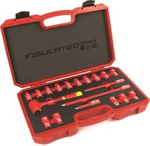 Titan 68100 19Piece 3/8&quot; Drive Vde Insulated Socket Set - £214.94 GBP