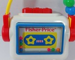 Fisher Price vintage 1992 baby cassette tape player Rattle toy squeaks - $15.58