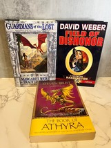 Hardcover Fantasy Sci-Fi Book Lot (3) Weber/Brust/Weis &amp; Hickman - £7.41 GBP
